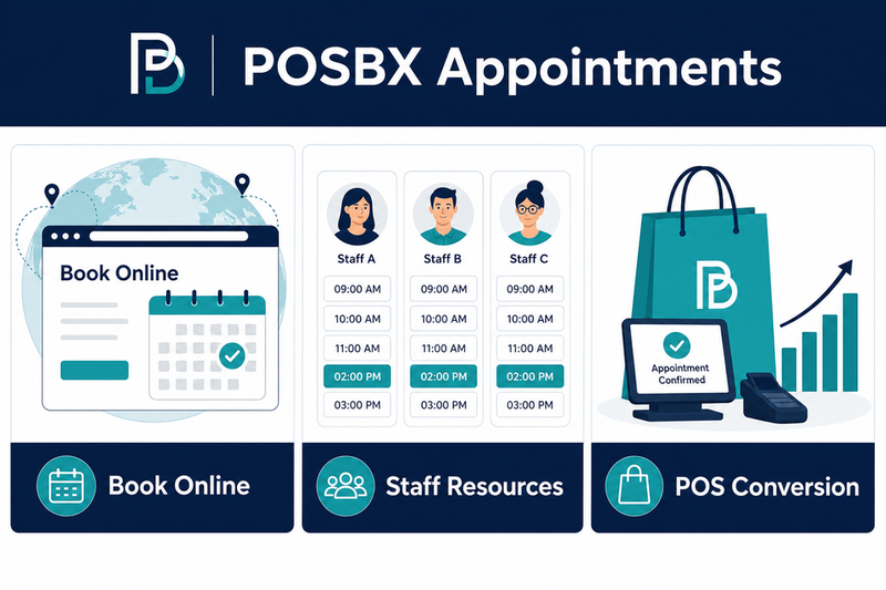 Secure scheduling, cloud access, POS integration and data ownership messaging