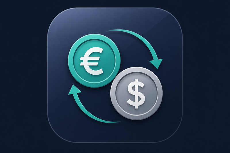 Valuta Pro module icon badge for currency tooling